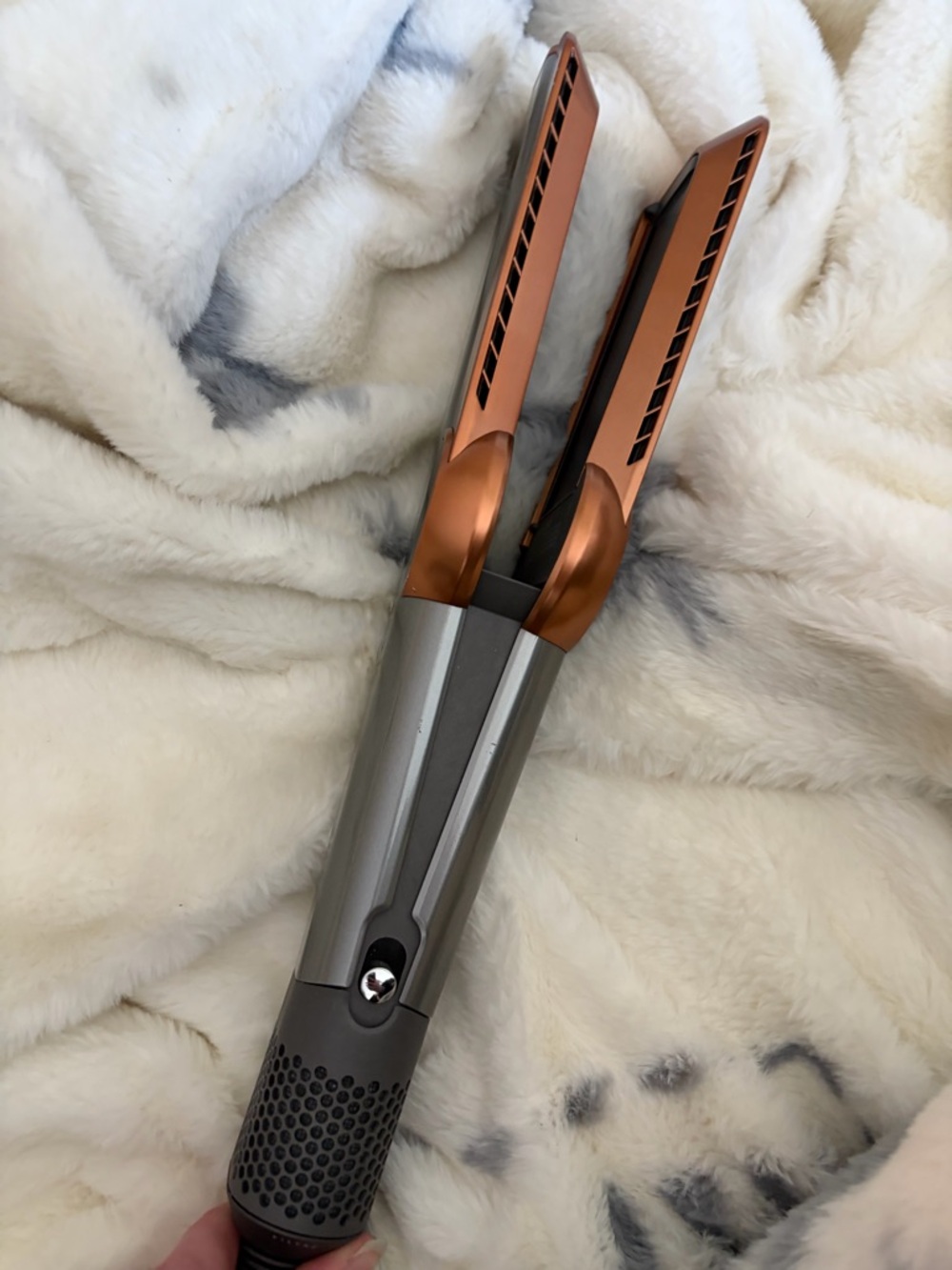 Dyson Airstrait Straightener / Styler in Metallic Gray and Copper